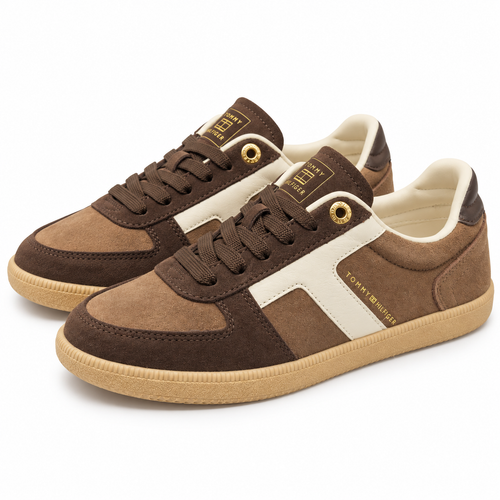 Tommy Hilfiger tribeca sneakers suede Brown