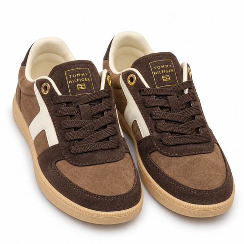 Tommy Hilfiger tribeca sneakers suede Brown